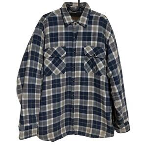 Great Northwest Quilted Lined Flannel Mens Size L